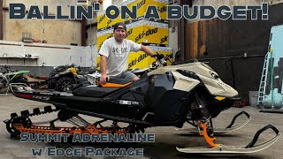 I bought a brand new SkiDoo Summit Adrenaline with Edge package Non turbo Am I crazy skidoo [upl. by Menis]