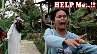 Ekspresinya kocak sekali Funny video The Kunti Ghost prank [upl. by Ettevi]