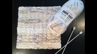 HOW TO KNIT  COTTON SCRUB OFF WASH CLOTH  EASY FOR BEGINNERS [upl. by Farika325]