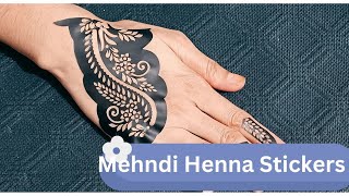 Mehndi Stencils Arabic Henna stickers Henna Tattoos Mehndi Tutorials [upl. by Lavinia]