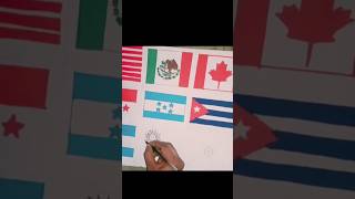 Uruguay and Paraguay country flag 🖌️🇺🇾🇵🇾🌏countryflag art artwork artist subscribe ❤️🙏 [upl. by Attiuqram]