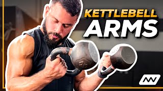 The Best Kettlebell Arm Exercises To Get Strong  EricLeija [upl. by Oicafinob816]