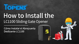 TOPENS LC1100 Gate Opener Installation Video [upl. by Ninon]