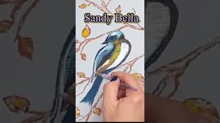 DIYs Pintando Un Pájaro  Sandy Bella [upl. by Viradis]