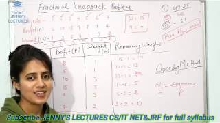 Fractional Knapsack Problem using Greedy Method  Example  Data structures and algorithms [upl. by Wendye]