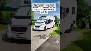 How much does a small CAMPSITE cost in Croatia IN 2023 therucks vanlife travel [upl. by Niroht]