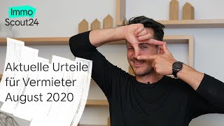 ⚖️ BGHUrteil zum Mietrecht 🗞️ Vermieter News August 2020 [upl. by Tija]