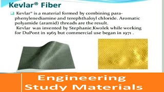 Kevlar Fibers  Manufacture of Kevlar Fibers  ENGINEERING STUDY MATERIALS [upl. by Yerffoej]