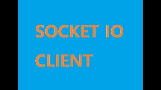 Socket IO Client android amp ios [upl. by Kaitlyn]