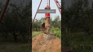 Process Of Using A Good Tool To Drill A Deep Well In An Orchard [upl. by Ardisj507]