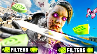 The BEST Nvidia Filters For BO6 Warzone Maximum FPS amp Visibility 😍🏝️💜 [upl. by Zedekiah]