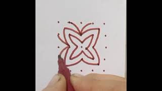 Easy Rangoli Design youtubeshorts [upl. by Nester]