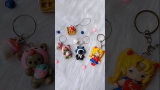 Diy Keychains made of air dry clay airdryclay diy cute keychain handmade kawaiistuff [upl. by Heurlin]