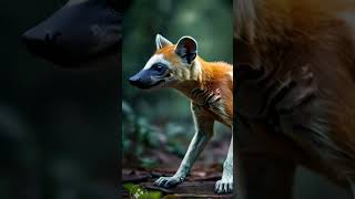 Sifaka And Dhole Combination animalhybrid shorts [upl. by Spancake]