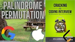 Palindrome Permutation Using a Bit Vector Google Interview Problem [upl. by Yennej]