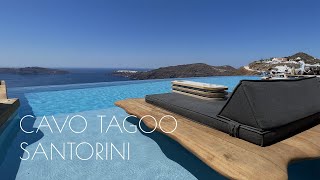 CAVO TAGOO SANTORINI  Amazing Infinity Pool  Full Tour [upl. by Sheply]