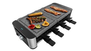 Cecotec Raclette CheeseampGrill 16000 Inox Allstone [upl. by Dunham]