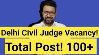 DJS Civil Judge Vacancy 2024  Total Post 100  Syllabus Exam Upcoming [upl. by Anelaf]