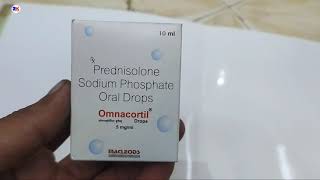 Omnacortil drop  Prednisolone sodium phosphate oral drops  Omnacortil oral drop uses review [upl. by Htiekal209]