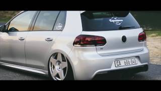 Zeeno’s Bagged VW MK6 R Golf  Capestance Air X Skollie [upl. by Vescuso285]