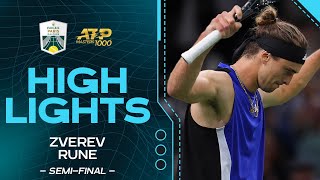 Zverev v Rune semifinal Highlights  Rolex Paris Masters 2024 [upl. by Engedus]