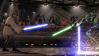 ObiWan Kenobi vs General Grievous  Full Fight Scene  Star Wars Revenge of the Sith [upl. by Nickelsen]