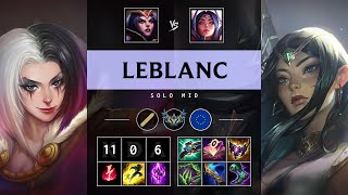 LeBlanc Mid vs Irelia Perfect KDA Legendary  EUW Challenger Patch 1421 [upl. by Stralka]