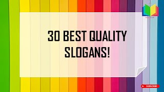 Best Quality Slogans  Quality Slogan in English Slogan  Quality Quotes  Quality is Important [upl. by Eseila]