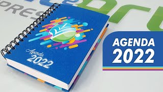 AGENDA 2022  Impressão e acabamento [upl. by Isadore]