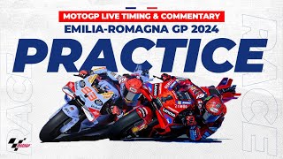 LIVE Data MotoGP Free Practice EmiliaRomagna GP 2024  Misano [upl. by Yeuh]