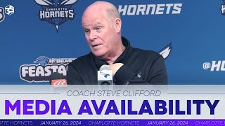 Hornets vs Rockets Coach Clifford Postgame Media Availability  1262024 [upl. by Civ]