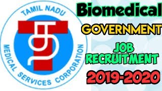 Biomedical engineering jobs in TNMSC [upl. by Honeywell]