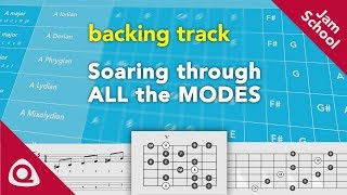 Backing Track  Soaring though ALL the MODES [upl. by Hsivat]