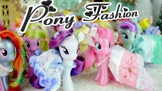 Pony Fashion Show MLP Dress Collection  MLP Fever [upl. by Ennahgem]