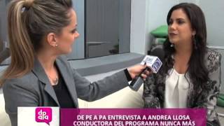 De Pe a Pa Entrevista a Andrea Llosa [upl. by Ahseined]