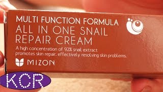 И снова УЛИТКИ один из самых популярных улиточных кремов  Mizon All in One Snail Repair Cream [upl. by Ilecara49]