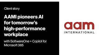 AAMI pioneers AI for tomorrow’s highperformance workplace with SoftwareOne – a client story [upl. by Akin781]