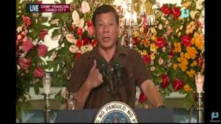 Duterte warns those on drugs list Give up or face manhunt [upl. by Machute]