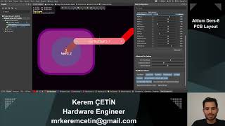 Altium Ders 8  Layout Part 1 [upl. by Llerret212]