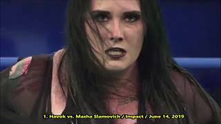 Jessica Havok  All Tombstone Piledrivers And Chokeslams  2020 Moves [upl. by Samau232]