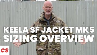 Keela SF Jacket MK5 Sizing Overview  Camouflage Store [upl. by Ymarej]