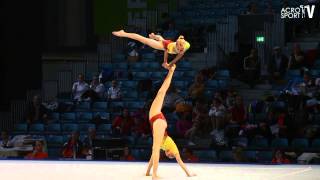 Sachsenpokal Riesa 2012 Junioren Balance Womens Pair Germany  Sarah Haslinger Lara Kielkopf [upl. by Ennairak971]