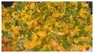 Beans recipe  South Indian Style Beans ki sabzi easy recipe  beans sukka  cooking food [upl. by Arihday961]