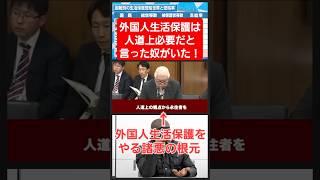 元厚生労働大臣『外国人生活保護は人道必要だ』ばかな！財務省政府が税金を減税せず増税ばかりし外国人が使うのを合法と言うのか！今消費税や103万円の壁で騒ぎになってるのに！ 武見敬三 増税 税金 [upl. by Kramal]