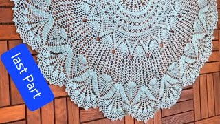 Crochet half circle shawl new design step by step Last Part [upl. by Falito]