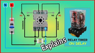 Simulation of How the ON Timer Delay Relay Works [upl. by Hurd]