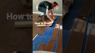 how to lay engineered hardwood flooring  installation tutorial  floor renovation tongue and groove [upl. by Marron66]