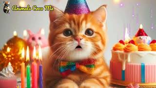 Kitty Karaoke Birthday Edition 🎤🎉  Adorable Cute Cat 😺 [upl. by Drews582]