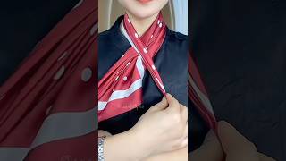 how to wrap scarf scarfstyles scarftie scarftutorial shorts [upl. by Eugenia]