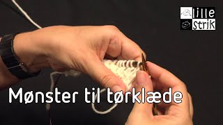 Mønster til tørklæde  Teknikker  Strik [upl. by Cliff]